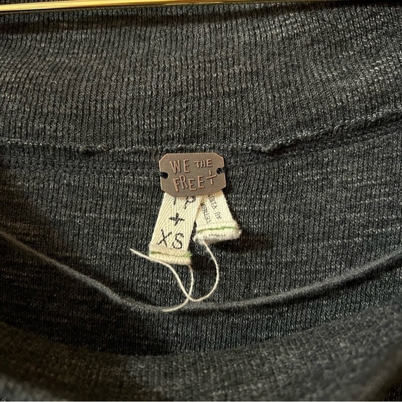 Free People | Palisades Thermal Off The Shoulder Pullover Tunic Top Size XS - Picture 3 of 11